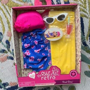 💦💗Brand New Doll Retro Pool Day Set💗💦